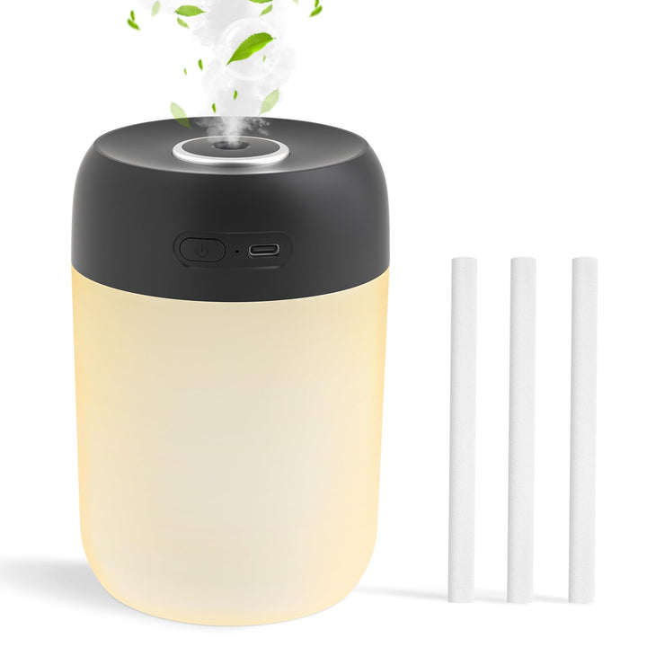 Luftbefeuchter für Schlafzimmer und Kinderzimmer, 650ML Tragbarer Mini Raumbefeuchter, Leiser Tisch