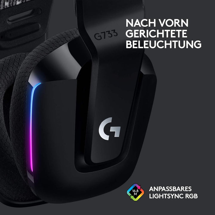 Logitech G305 LIGHTSPEED kabellose Gaming-Maus + Logitech G733 LIGHTSPEED Kabelloses Gaming Headset