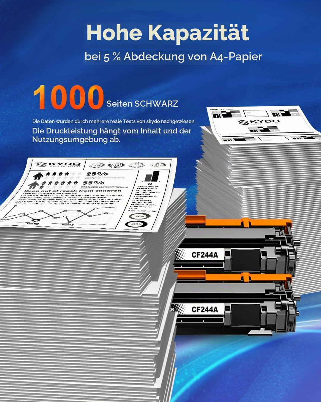 44A CF244A Toner Schwarz Kompatibel für HP 44A CF244A Toner für HP Laserjet pro M15w Toner für HP La