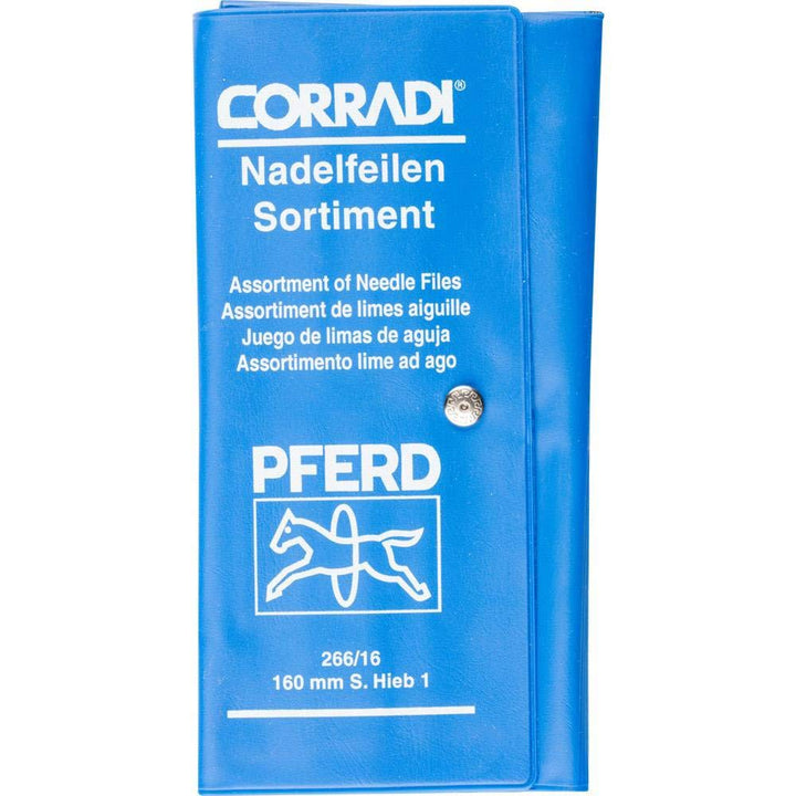 CORRADI-Nadelfeilen-Set, 12-teilig, Schweizer Hieb 1, 160mm, 12314082 – Für die mittlere Präzisionsb