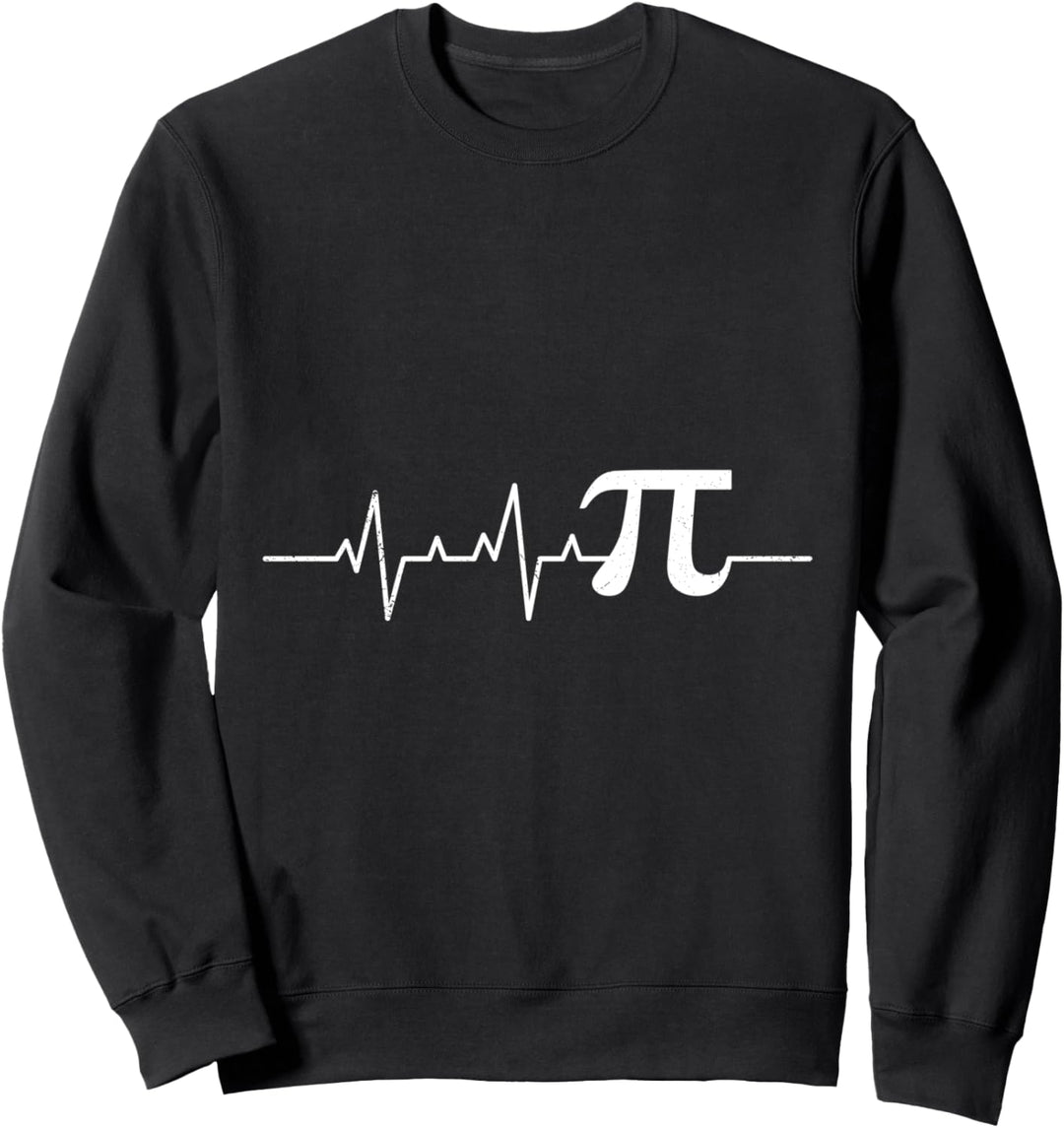 Mathematiker Herzschlag Herzfrequenz Pi Mathematik Student Sweatshirt