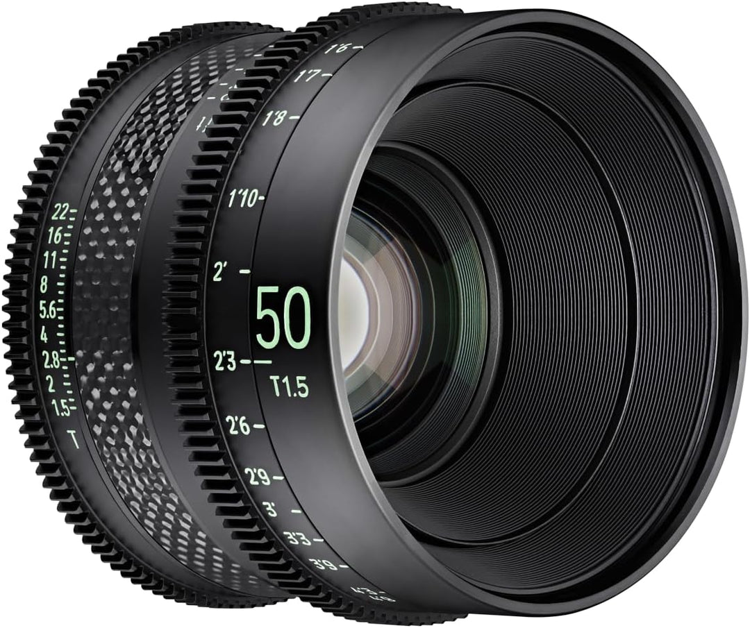 XEEN CF Cinema 50mm T1,5 Sony E Vollformat – professionelles Cine-Objektiv – Carbon Linsenzylinder –