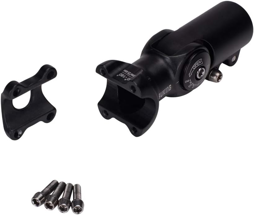 CYSKY Verstellbar Vorbau 31,8 60mm/80mm/93mm 0-90 Grad Verstellbar MTB Vorbau Lenker Vorbau Verstell