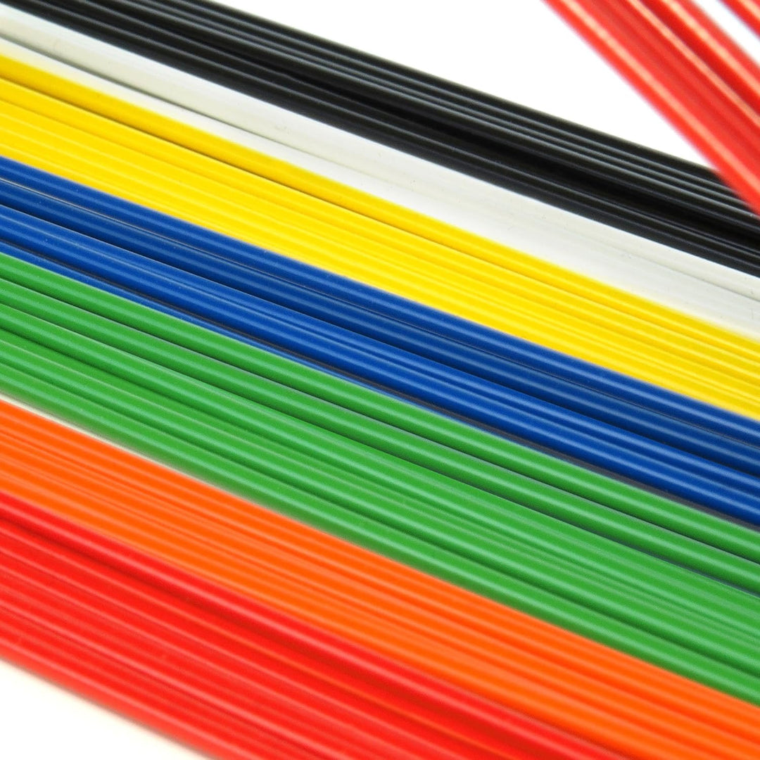 Hangerworld 100 Verzinkte Drahtkleiderbügel 40 cm mit Bunter Pulverbeschichtung Metall Kleiderbügel,