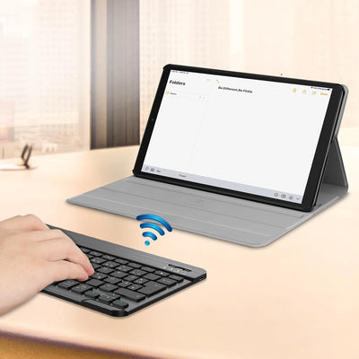 Fintie Tastatur Hülle für Samsung Galaxy Tab A 10.1 Zoll 2019 SM-T510/T515 Tablet-PC - Ultradünn lei