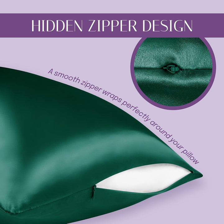 OLESILK Seide Kissenbezug Kissenhülle Haar- und Hautpflege mit Verstcktem Reissverschluss 19 Momme 2