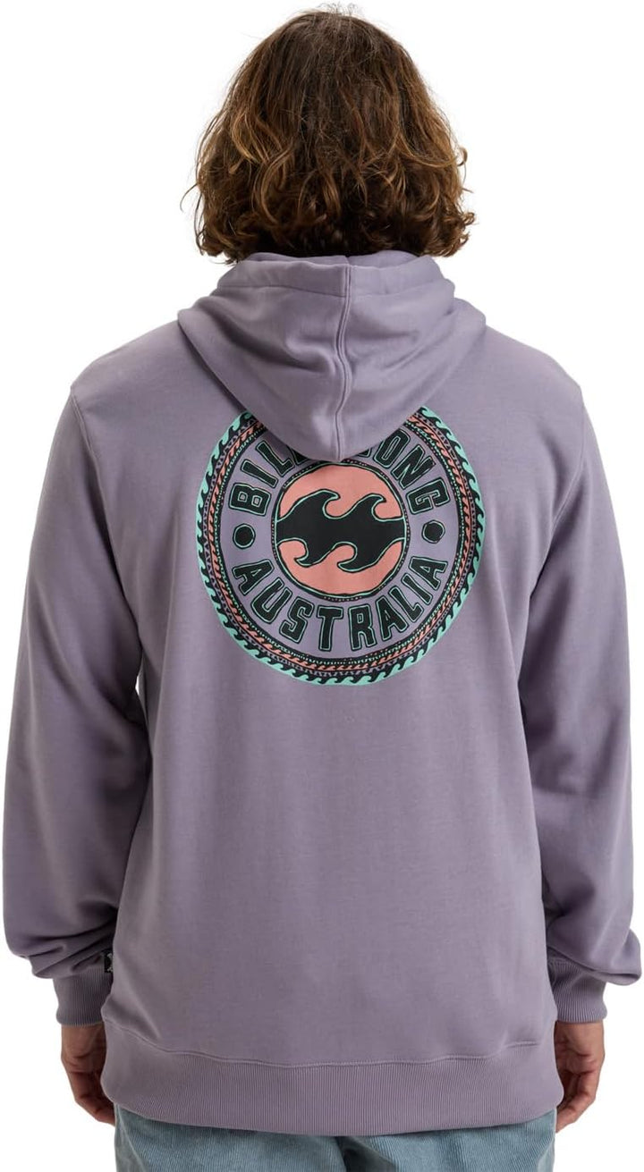BILLABONG Herren Short Sands Pullover Graphic Sweatshirt Kapuzenpullover S Light Purple, S Light Pur
