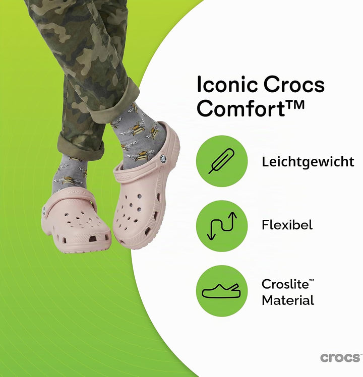 Crocs Unisex Classic Clog 33 EU Weiss, 33 EU Weiß