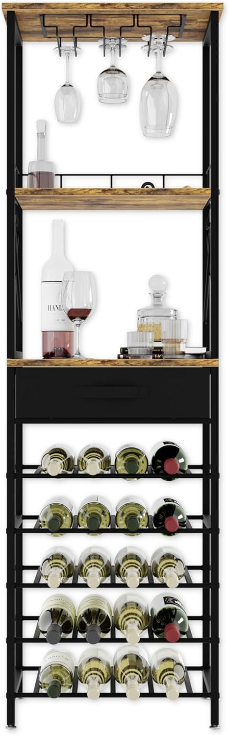 Lenmar, Weinregal aus Metall für Flaschen, 7-30 Flaschen, Wein, Flaschenregal, Kellerregal, Regale,