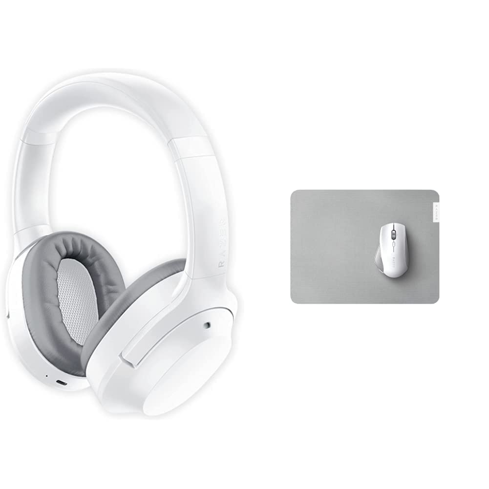 Razer Opus X - Kabelloses Headset mit niedriger Latenz und ANC-Technologie Mercury Weiss & Pro Glide