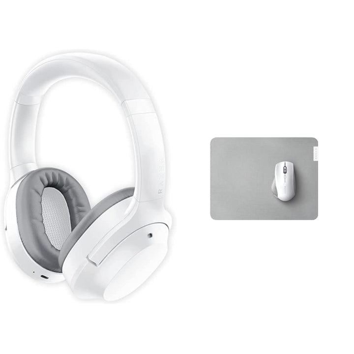 Razer Opus X - Kabelloses Headset mit niedriger Latenz und ANC-Technologie Mercury Weiss & Pro Glide
