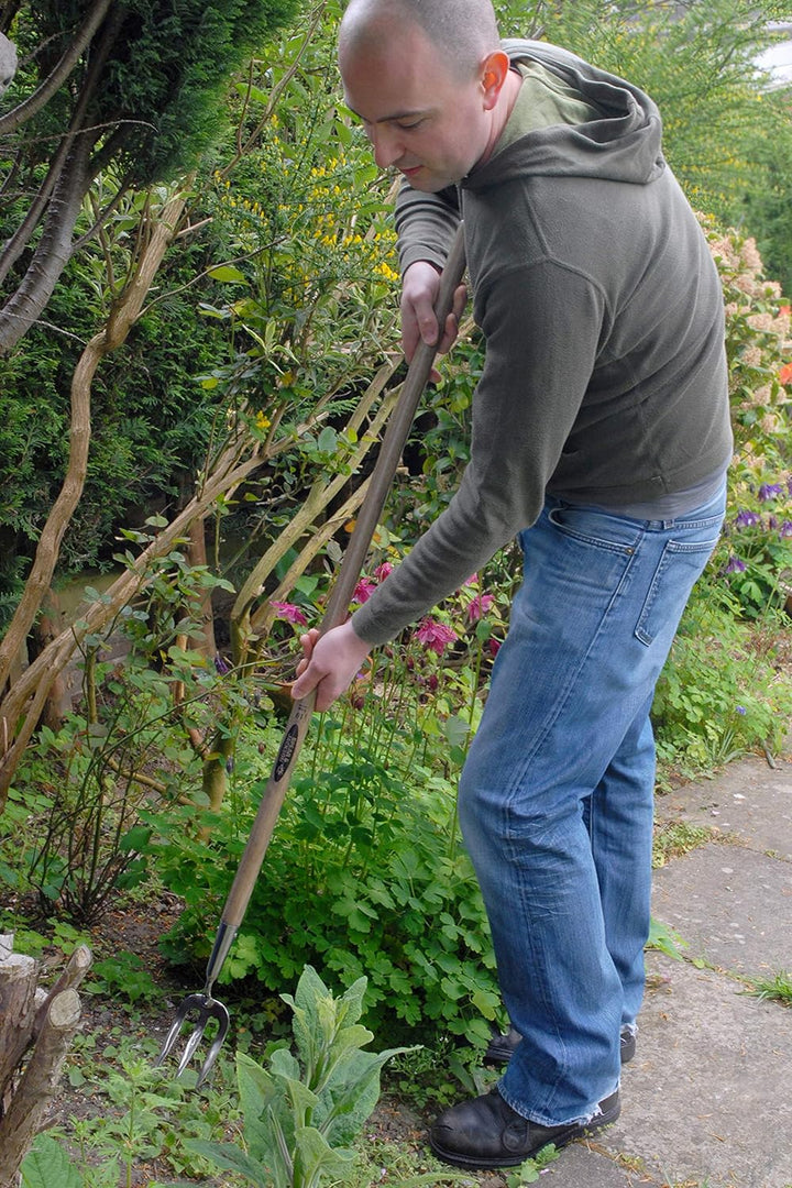 Spear & Jackson 5510WF Traditional Edelstahl-Jätegabel, 106,7-cm-Stiel, langer Griff 42" Griff, 42"