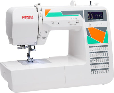 Janome MOD-30 Computerisierte Nähmaschine mit 30 integrierten Nähten, 3 EinSchritt-Knopflöchern, Fal