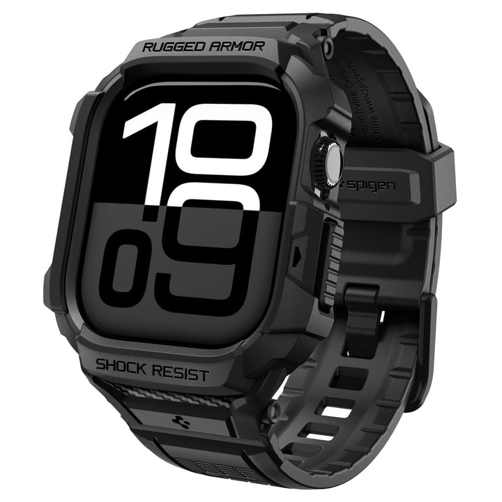 Spigen Rugged Armor Pro 2 Hülle mit Armband Kompatibel mit Apple Watch 11/10 42mm (2025/2024) - Matt