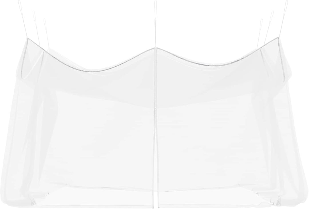 Gecheer Garten Mückennetz Weiss 156 Mesh, Polyester mit Reissverschluss und Seil, 3x4,5x2,5 m, for T