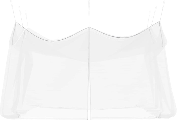 Gecheer Garten Mückennetz Weiss 156 Mesh, Polyester mit Reissverschluss und Seil, 3x4,5x2,5 m, for T