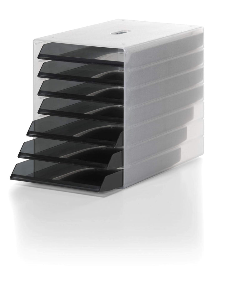 Durable Schubladenbox Idealbox, 7 Fächer, grau, 1712000050 Grau ohne Frontplatte, Grau ohne Frontpla