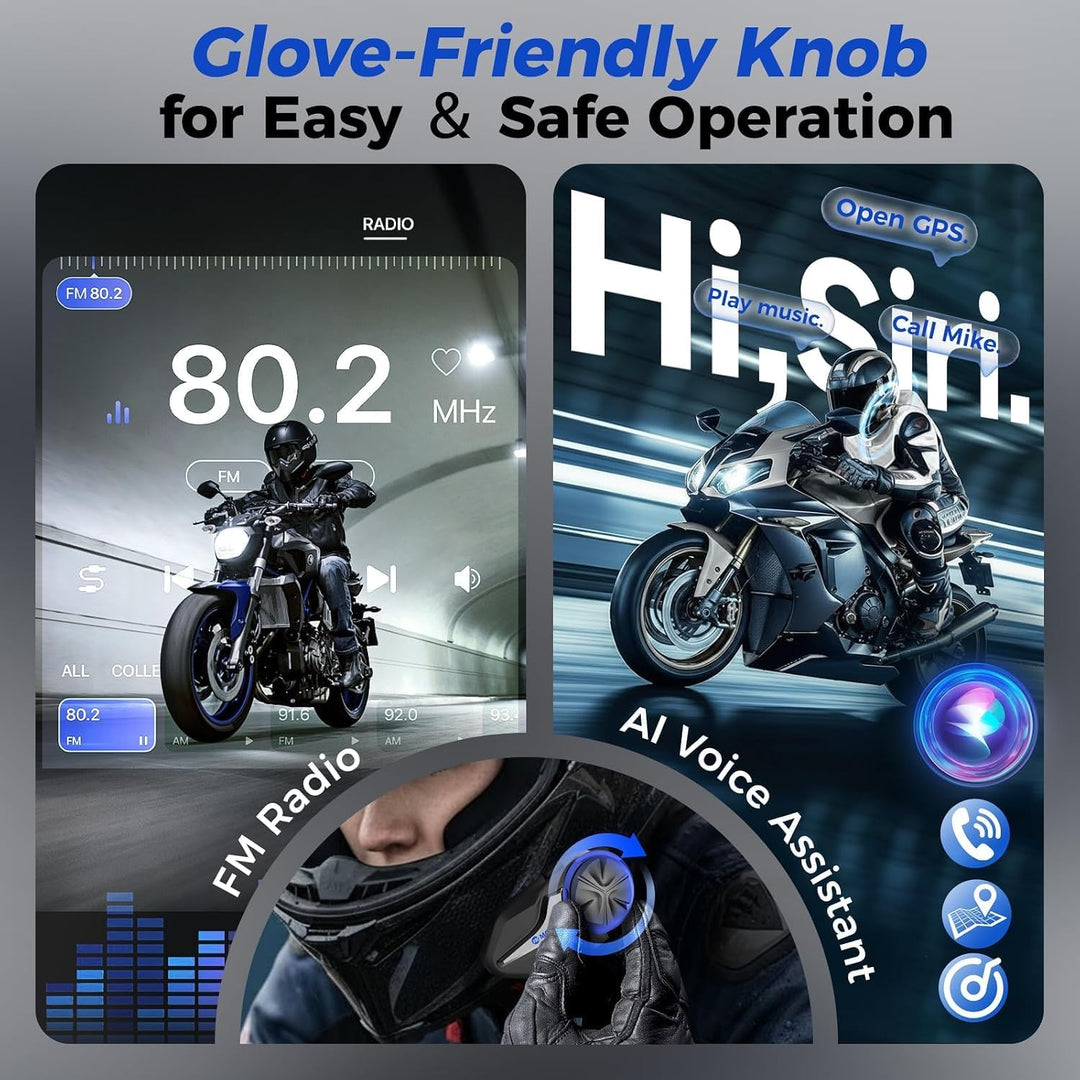 Moman CPX Mesh Motorrad Headset 2000m für 24 Motorräder (2PCS) 2*Mesh Intercom CPX CPX, 2*Mesh Inter