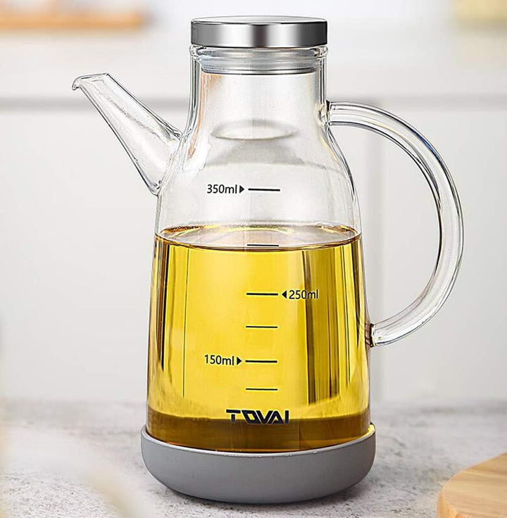 XiaoShenLu Essig und Ölflasche, Ölspender und Hohes Borosilikatglas Olivenöl Flasche Behälter für BB