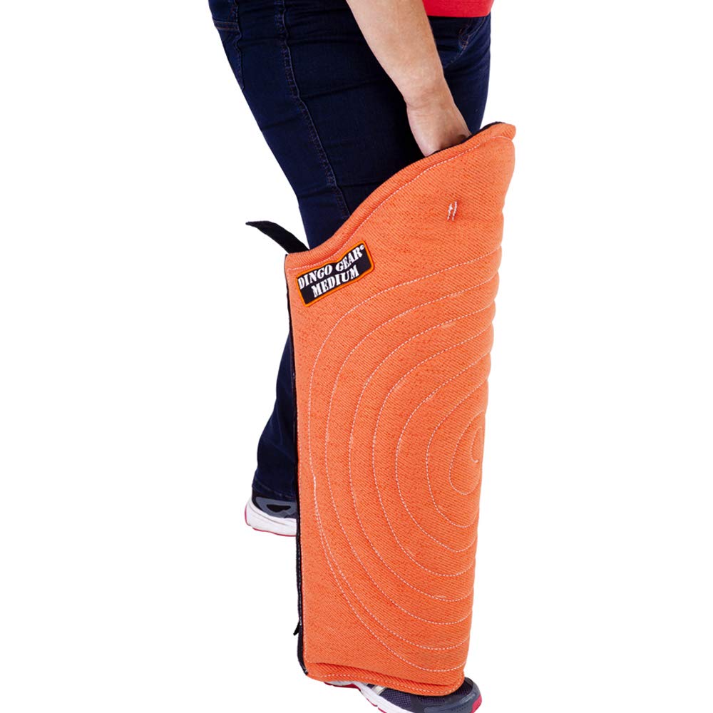 Dingo Gear Beinschutzmanschette Lange Medium Mittel aus Nylcot für das Biss-Training Handgefertigt O