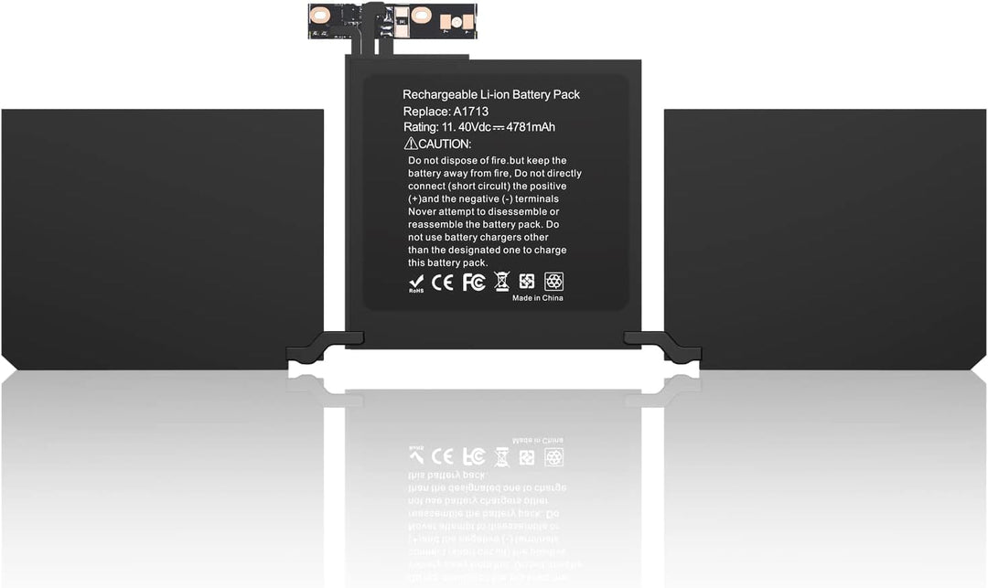 A1713 Akku kompatibel mit Mac Book Pro 13 Zoll A1708 A1713 Ende 2016 Mitte 2017 Version EMC 3164 297