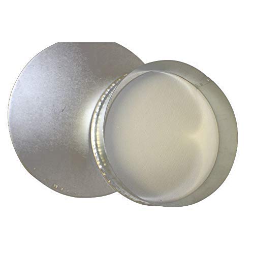 FAL Wand - Kapsel 140mm Durchmesser Ofenrohr Rauchrohr feueraluminiert Ofenrohrdeckel Silber Kapsel