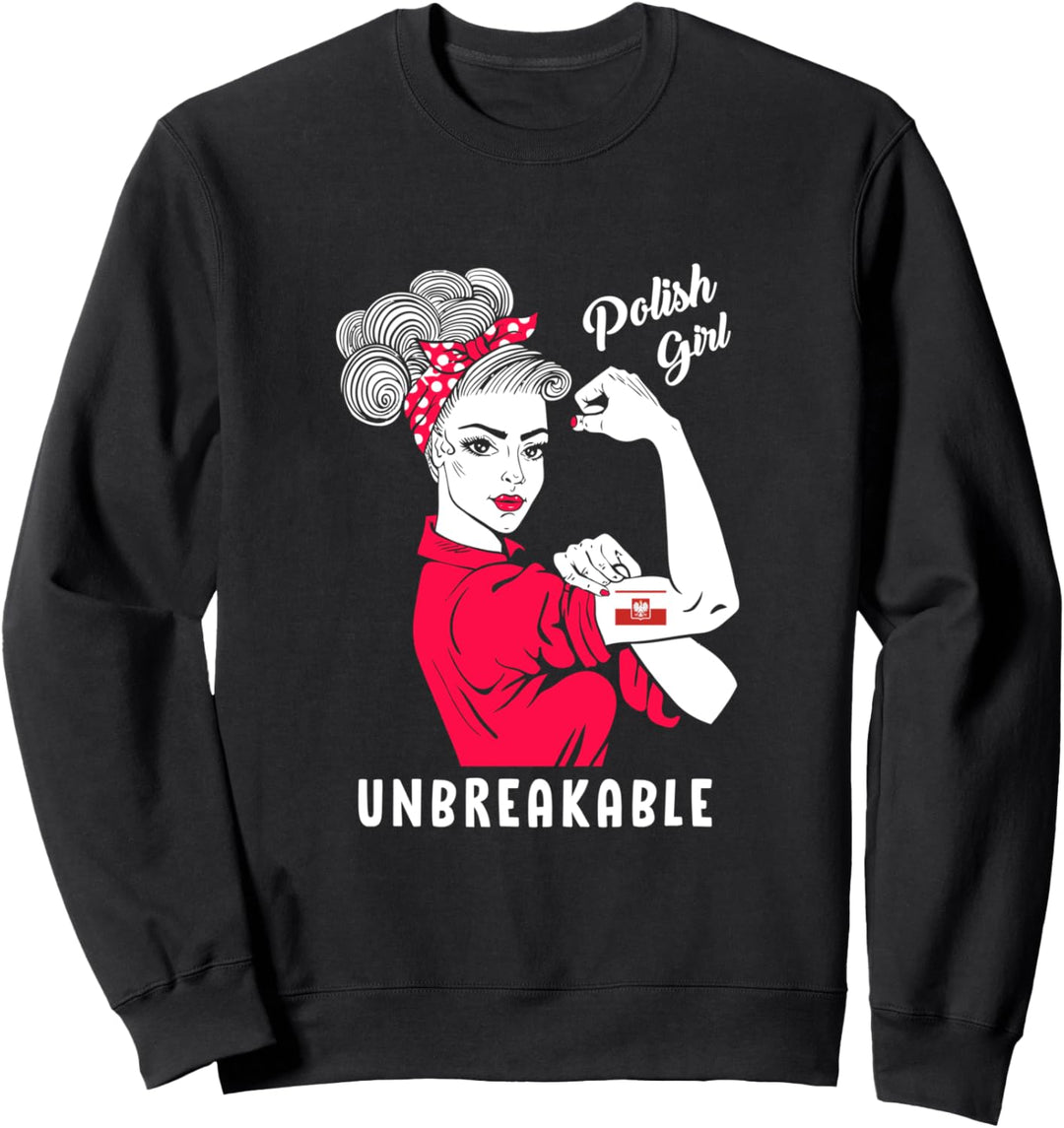 Polish Girl Unbreakable Sarkes Mädchen aus Polen Sweatshirt
