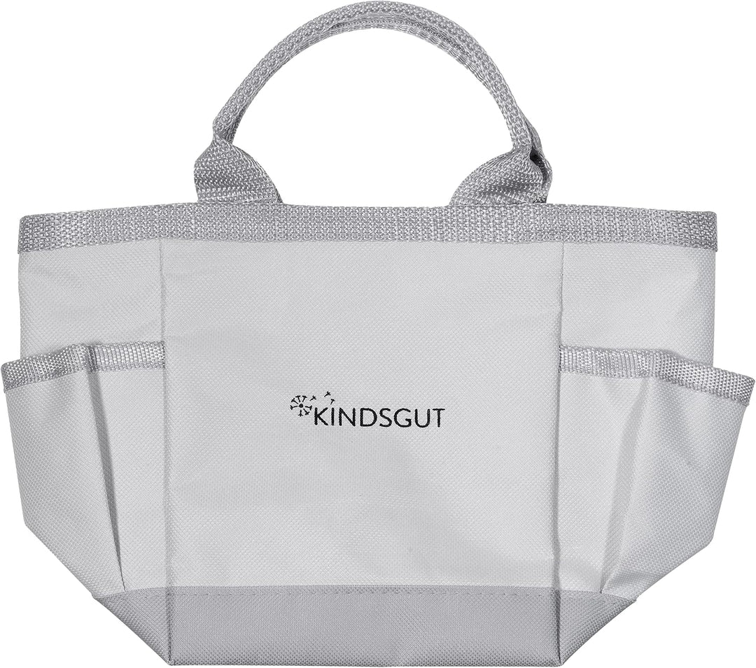 Kindsgut Gartenset, Gartengeräte für Kinder aus hochwertigem Holz und Metall in Einer Tasche, Schlic