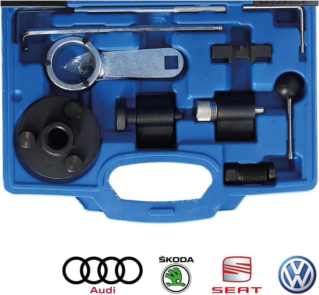 BRILLIANT TOOLS BT591070 Motor-Einstellwerkzeug | für VAG | 1.6/2.0 CR TDI | 10-tlg. [Powered by KS