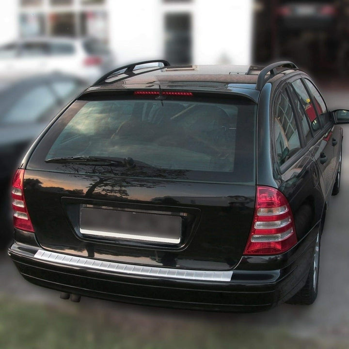 Ladekantenschutz Edelstahl MATT kompatibel für MERCEDES C-KLASSE S203 T-MODELL | 2001-2007 | premium