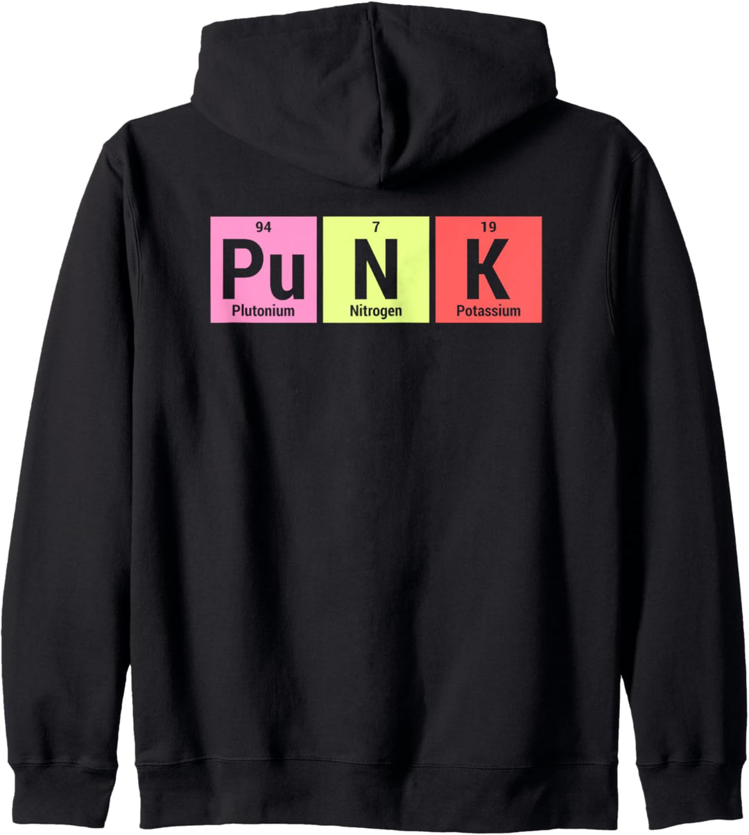 Periodensystem Punk Design für Chemiker/Wissenschaftler Kapuzenjacke