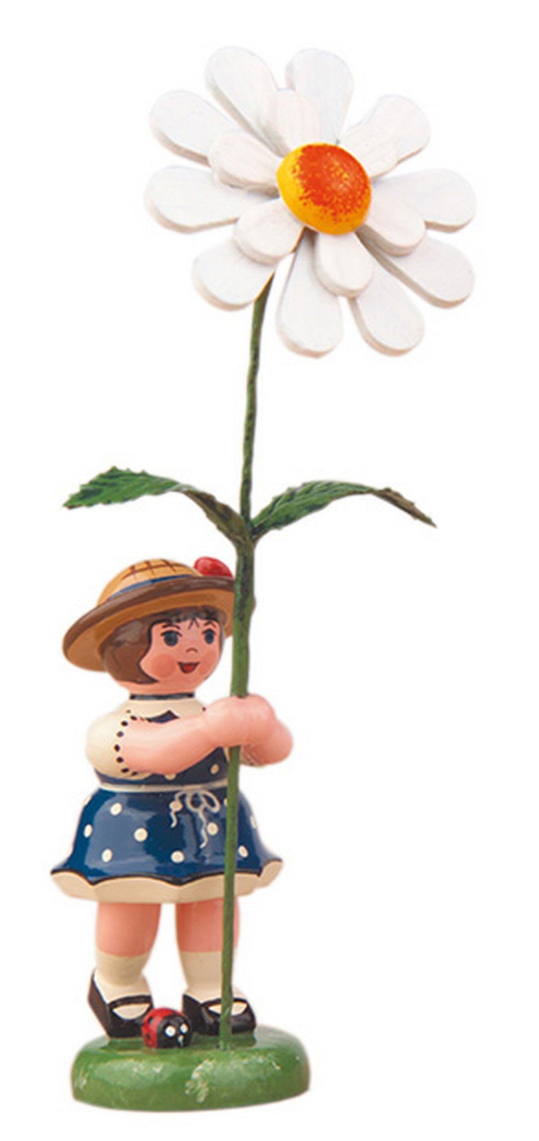Hubrig-Volkskunst Blumenmädchen mit Margaritte* Höhe 11cm