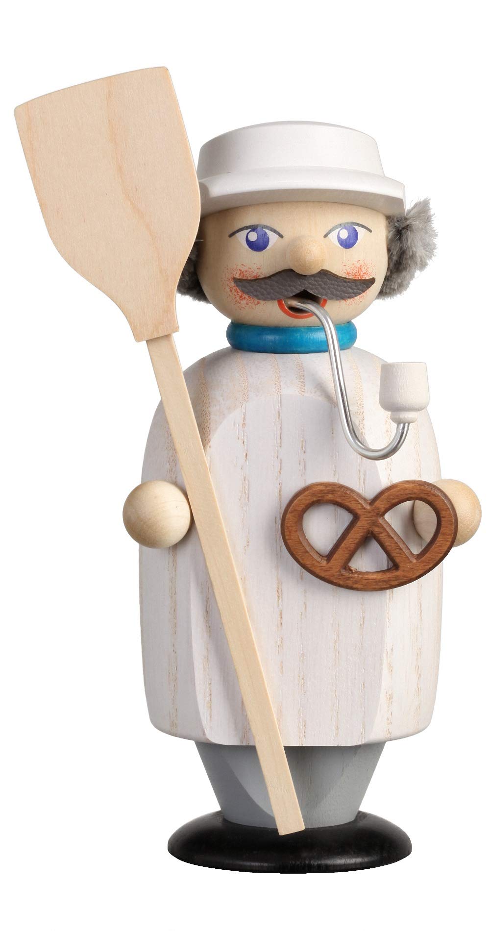 Seiffener Volkskunst | Räuchermann Erzgebirge | Kleine Gesellen 14 cm | Räuchermännchen | Original E