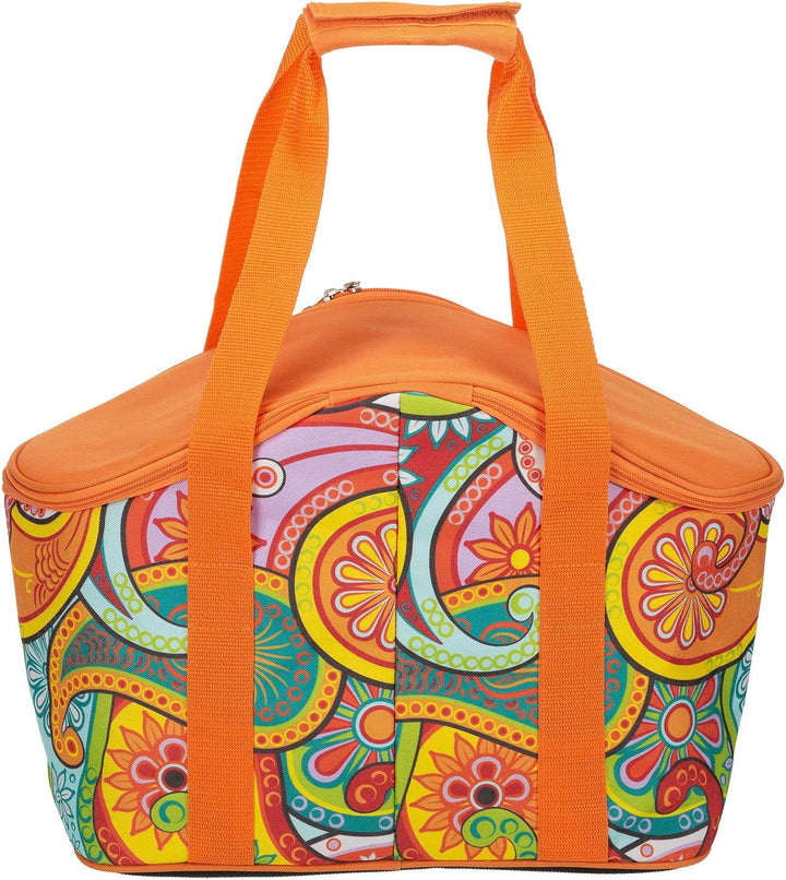 anndora Kühltasche 20 Liter - Farbwahl paisley orange, paisley orange