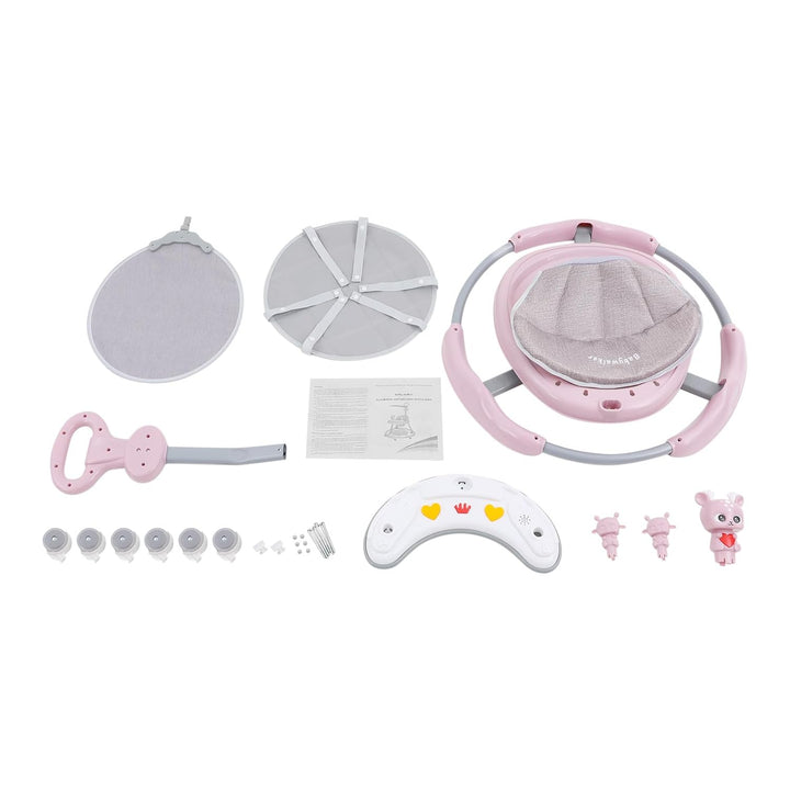 5in1 Lauflernwagen, Kinderwagen mit abnehmbarem Musik- und Spieltablett, höhenverstellbar, Tragkraft