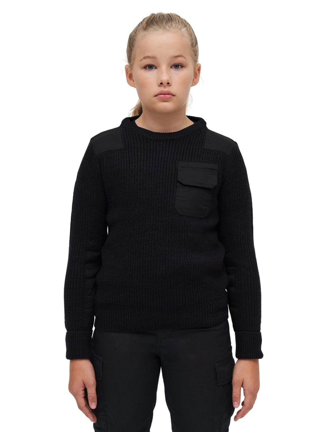 Brandit Kids BW Pullover, Grössen 122 bis 176, 122-128 Schwarz