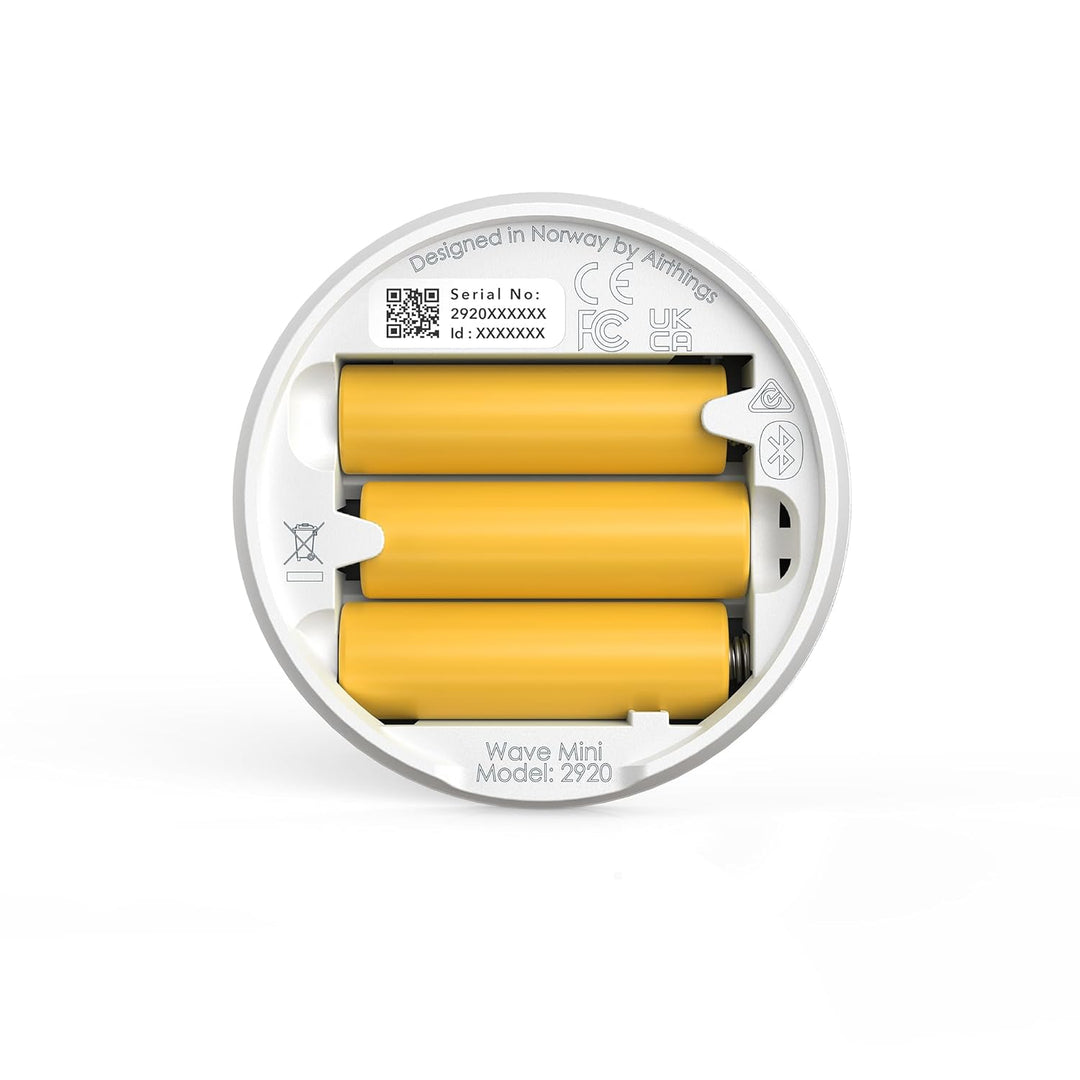 Airthings 292 Wave Mini – Raumluftqualitätsmonitor mit Überwachung von flüchtigen organischen Verbin