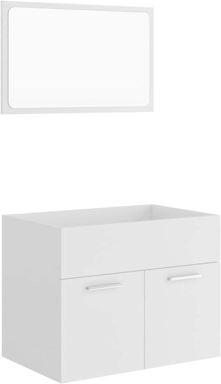 Tidyard 2-tlg.Badezimmerm?bel-Set Badm?bel-Set Waschtischunterschrank Schrank Bad-Unterschrank Mit 1