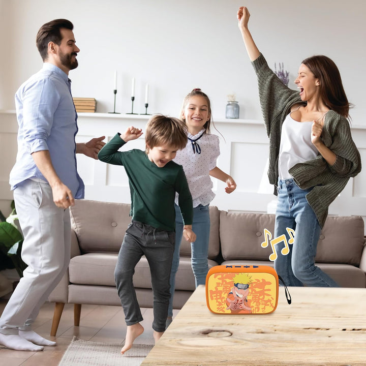 Lexibook, Naruto, Tragbarer Bluetooth-Lautsprecher, kabellos, USB-C, SD/TF-Karte, wiederaufladbarer