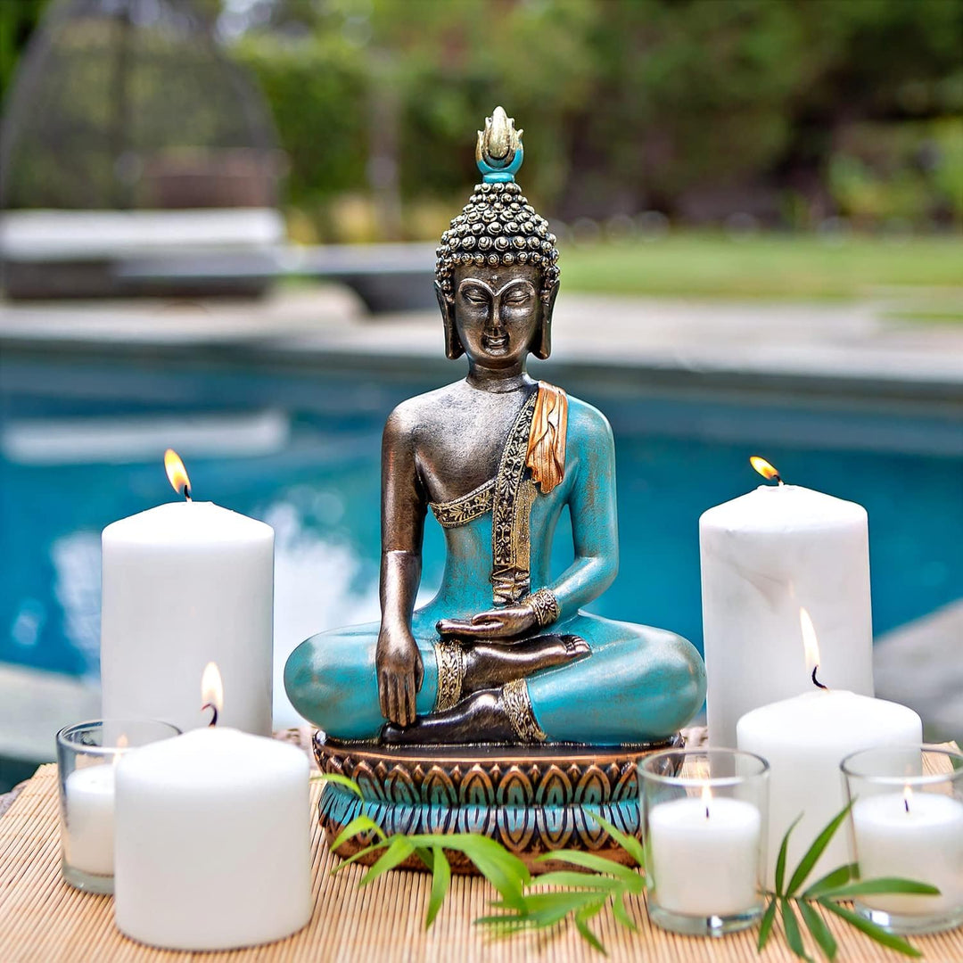 25DOL Buddha-Statuen für zu Hause, 33 cm, Buddha-Statue (Der Moment der Erleuchtung) Sammlerstücke u