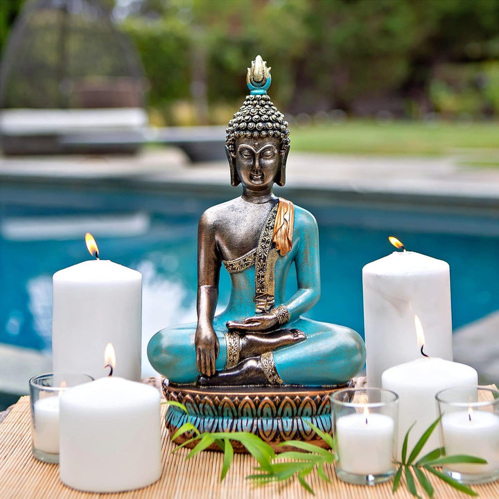 25DOL Buddha-Statuen für zu Hause, 33 cm, Buddha-Statue (Der Moment der Erleuchtung) Sammlerstücke u