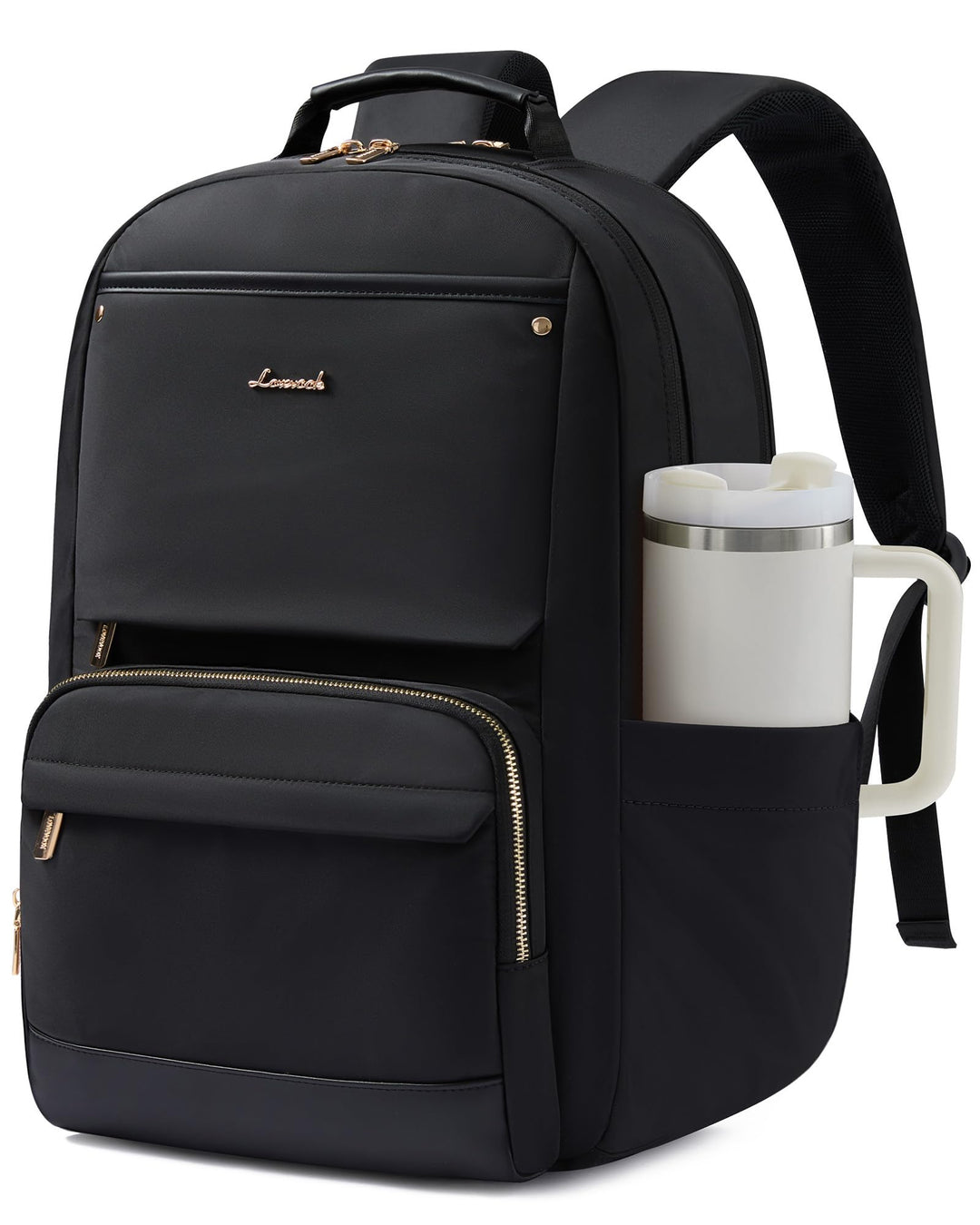 LOVEVOOK Rucksack Damen, 15,6 Zoll Laptop Schulrucksack Teenager Wasserdicht Schultasche mit Grossem