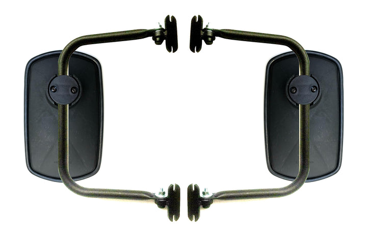 2x Aussenspiegel 260x155 mm ø14-30 mm E20 und Spiegelhalter für Traktor LKW Bagger