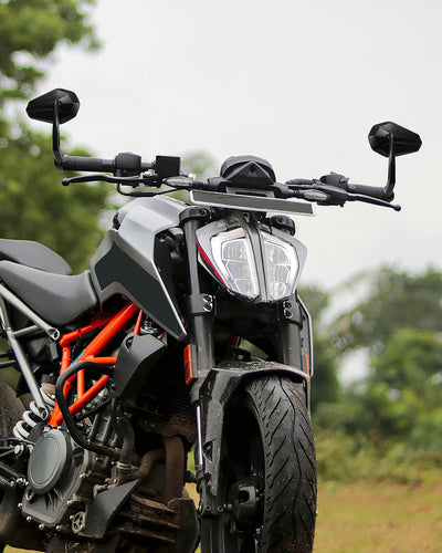 KEMIMOTO Lenkerendenspiegel Motorrad, 2 Stück Motorrad Spiegel Rückspiegel E-geprüft, 360°drehbarer