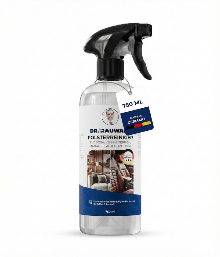 Dr. Rauwald Polsterreiniger 750ml inkl. Profi-Sprühkopf – Spezial für Wildleder, Alcantara, Sofa & A