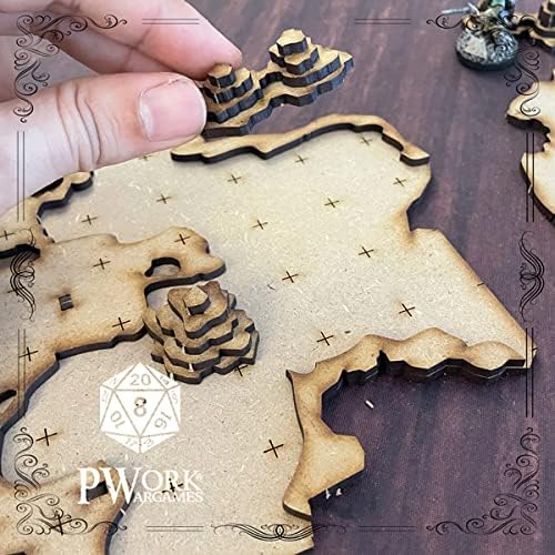 La Caverna – 3D-Taktische Karten, modular, aus MDF, 3 mm