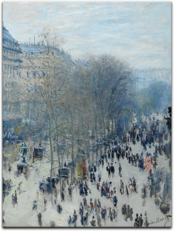 Bilderdepot24 Bild auf Leinwand | Claude Monet - Boulevard des Capucines in 50x70 cm als Wandbild |