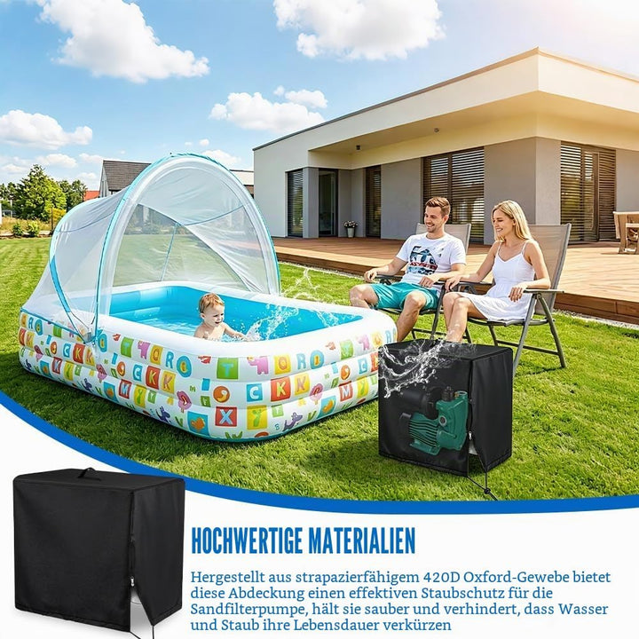 Poolpumpe Abdeckung, wasserdichte Sandfilteranlage Abdeckung für INTEX Krystal Clear Poolpumpes, Pum