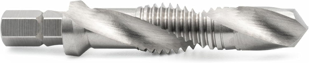 BAER HSSG Kombi-Bit-Gewindebohrer M 8 x 1,25 - Gewindeschneider metrisch - Gewinde schneiden - Akkus