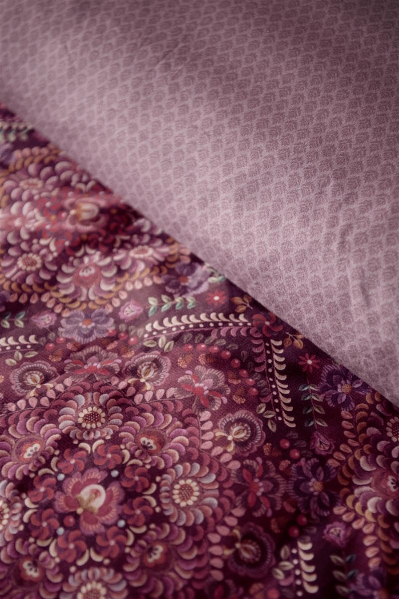 DE PIP Il Mosaico Dark Red 135x200 1 Bettbezug 135 x 200 cm + 1 Kissenbezug 80 x 80, 1 Bettbezug 135